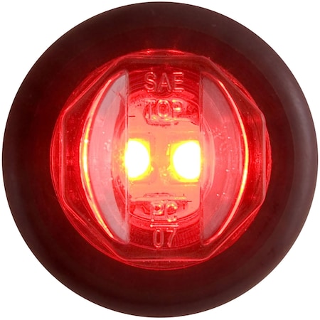 Optronics 2-Led 3/4in. Red Marker/Clearance Light With Grommet MCL11RKB
